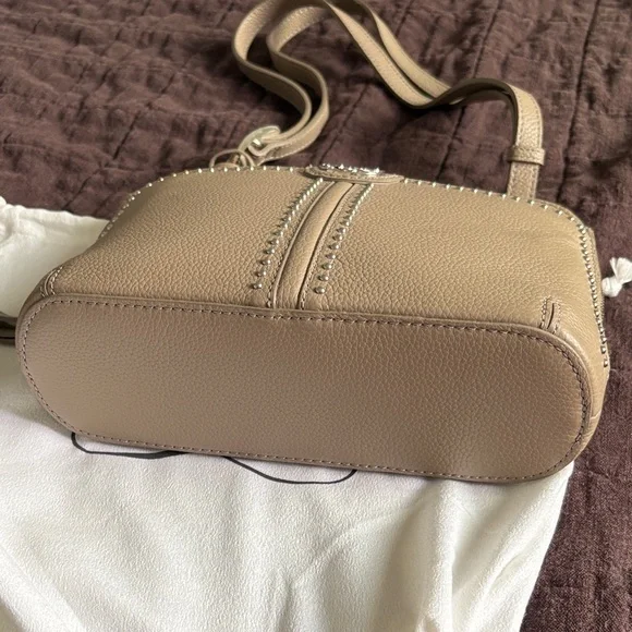 Brighton JOJO Organizer Taupe Studded Crossbody Bag - Picture 11 of 16